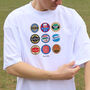 Crystal Palace Football Beer Mats Oversized T Shirt, thumbnail 5 of 10