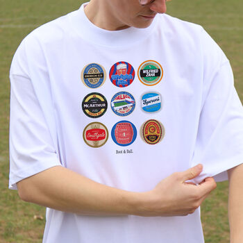 Crystal Palace Football Beer Mats Oversized T Shirt, 5 of 10