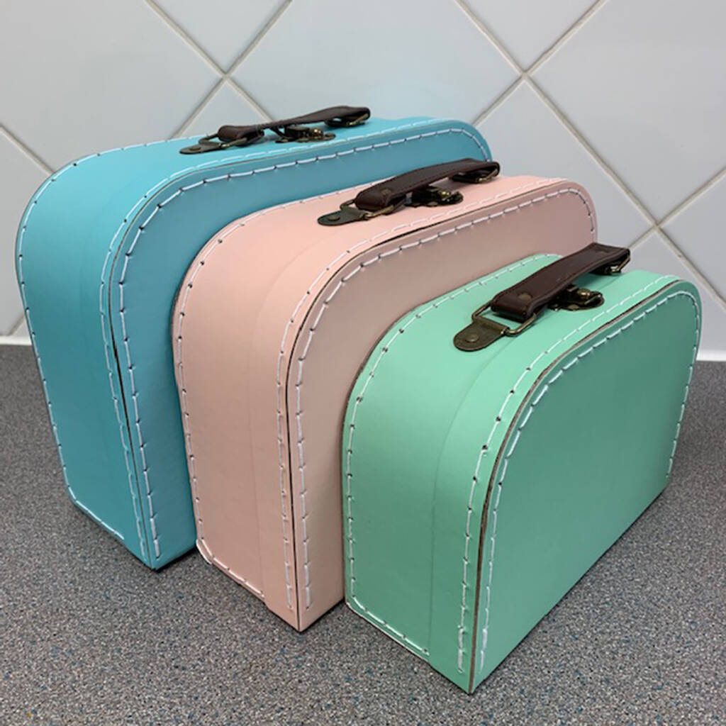 Personalised Children's Patterned Storage Suitcase By Jonny's Sister