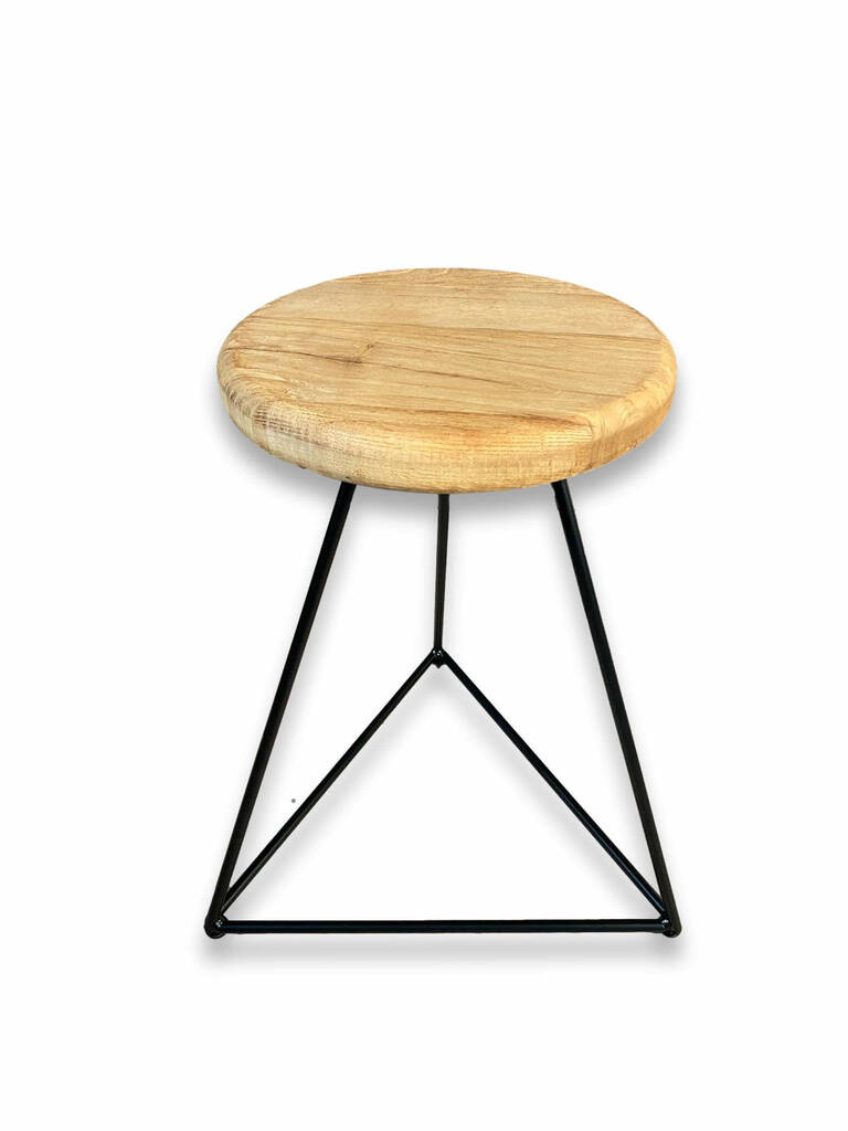 Old Barn Prism Stool Round, 1 of 4