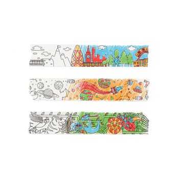 Trio Of Washi Doodle Tape With Colouring Pencils, 2 of 5