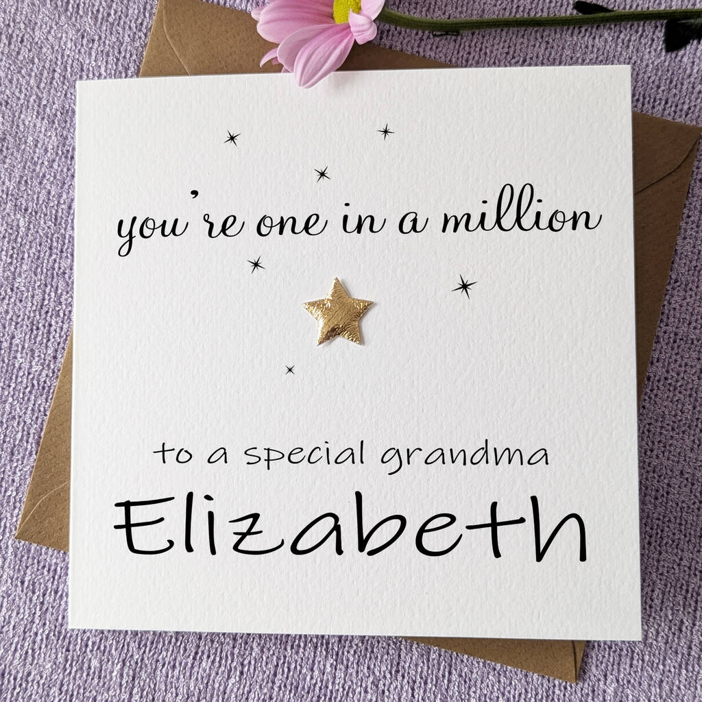 Grandmother Birthday Personalised Card
