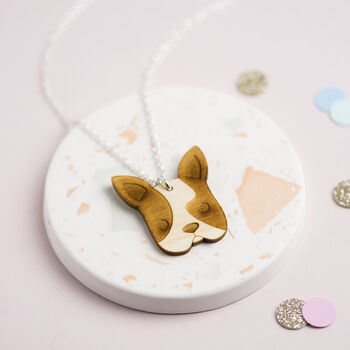 Wooden French Bulldog Necklace, 9 of 11