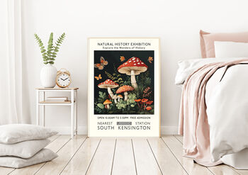 Natural History Exhibition Mushrooms Art Print, 3 of 3