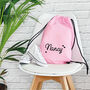 Kids Personalised Pe / Swimming Bag With Hearts, thumbnail 5 of 6
