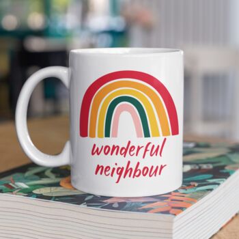 Personalised Neighbour Rainbow Mug, 3 of 3