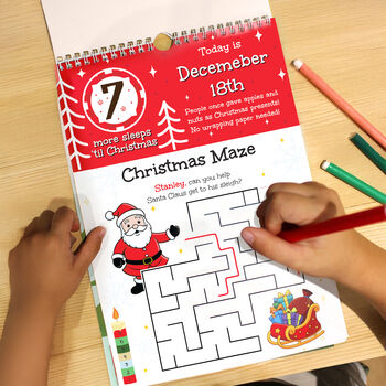 Personalised 24 Sleeps Activity Advent Calendar, 3 of 10