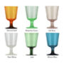 Hand Blown Colourful Bubble Wine Glass, thumbnail 3 of 11