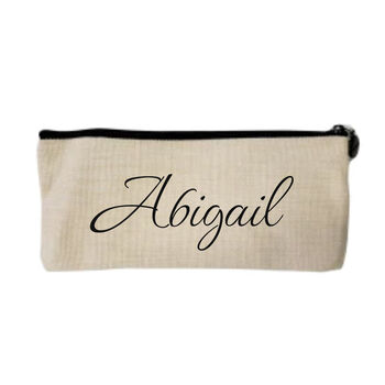 Personalised Linen Pencil Case, 5 of 7