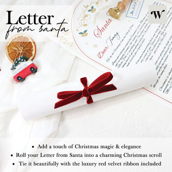 Personalised Letter From Santa Claus Kids Father Christmas Eve Letter Set North Pole Mail, 5 of 12