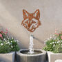 Fox Metal Wall Art For Outdoor Garden Decoration, thumbnail 8 of 10