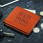 My Dad My Hero Tan Leather Wallet, thumbnail 2 of 5