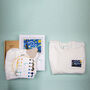 Starry Starry Night T Shirt Cross Stitch Kit, thumbnail 3 of 7