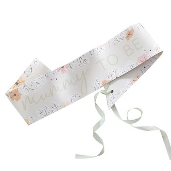 Floral Baby Shower Mummy To Be Sash, 2 of 2