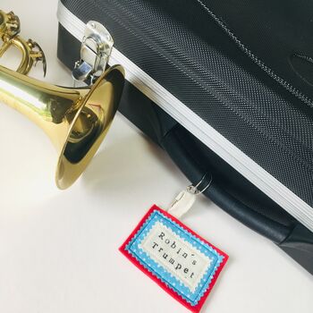 Personalised Luggage Tag, Instrument Case Label, 2 of 8