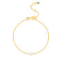 Freshwater Pearl And 18ct Gold Vermeil Bracelet, thumbnail 3 of 5