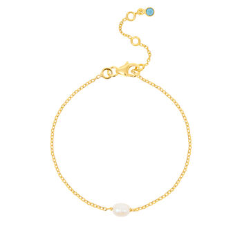 Freshwater Pearl And 18ct Gold Vermeil Bracelet, 3 of 5