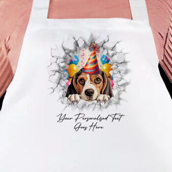 Personalised Beagle Birthday Break Through Dog, 4 of 8