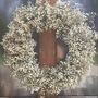 Stunning Hanging Gypsophila Wreath, thumbnail 1 of 1
