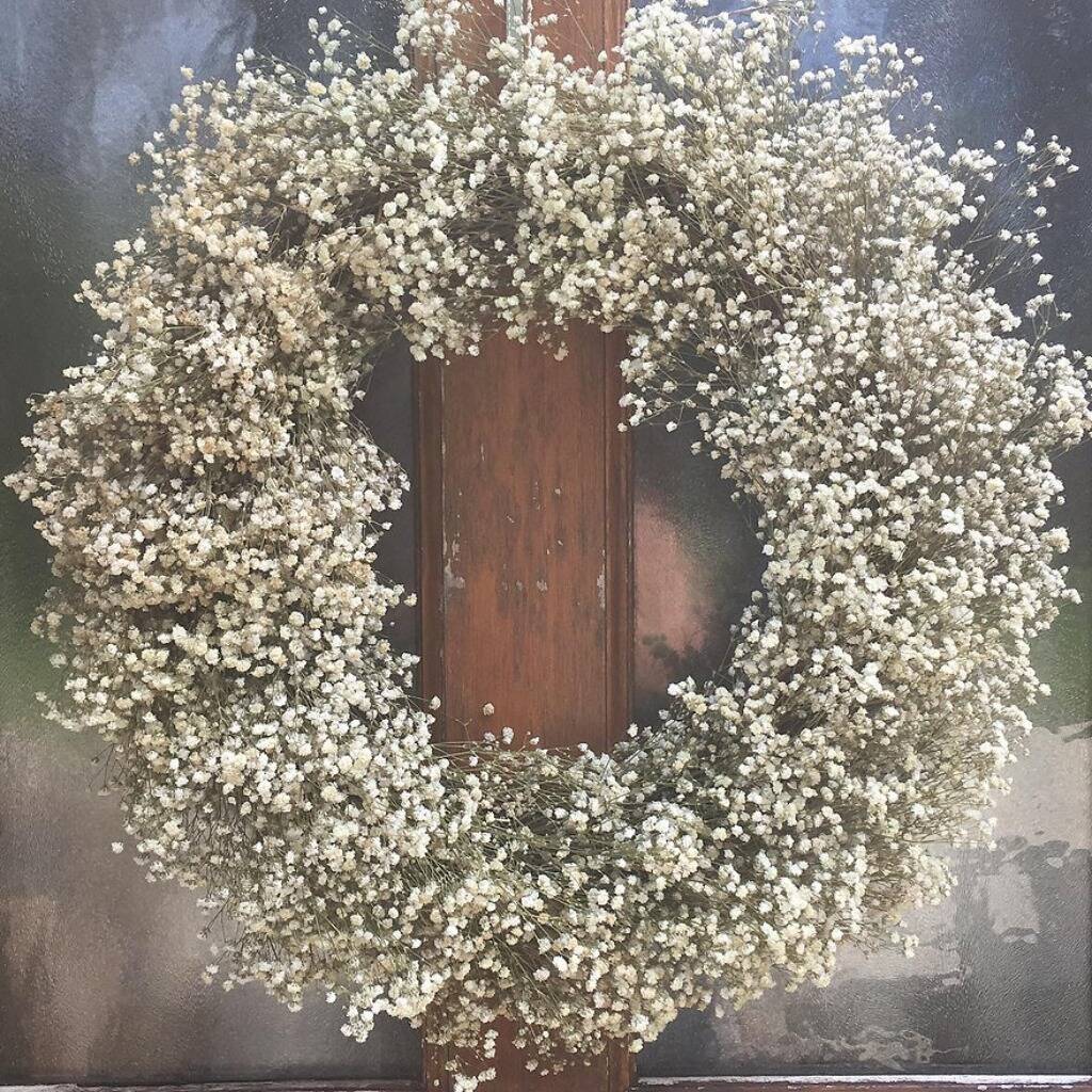 Stunning Hanging Gypsophila Wreath