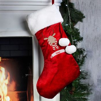 reindeer stocking luxury christmas notonthehighstreet