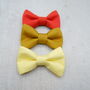 Plain Cotton Wedding Bow Tie, thumbnail 3 of 6