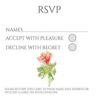 Carthamus Table Name Number Double Sided A5 Wedding Stationery, 6 of 6