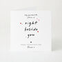 Personalised My Favourite Place Is Right Beside You Valentine’s Day Card With Handwritten Style Lettering, thumbnail 1 of 4