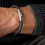 Men's Easy Clasp Leather Plait Bracelet, thumbnail 1 of 7