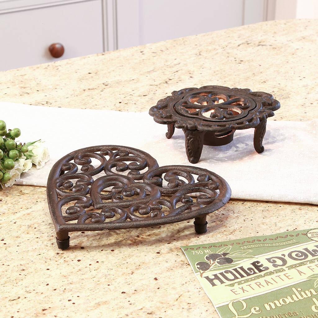 Traditional Trivet And Plate Warmers Gift Set By Dibor