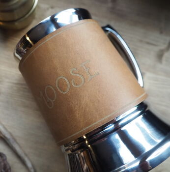 Personalised Leather Wrapped Tankard, 3 of 7