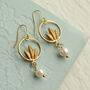 Lotus Pearl Earrings, thumbnail 1 of 9