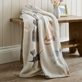 Cozy Cat Clowder Comfort Supersoft Throw, 2 of 5