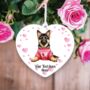 Personalised German Shepherd Dog Love Decoration, thumbnail 2 of 2