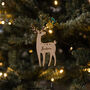Personalised Wooden Reindeer Christmas Decoration, thumbnail 3 of 3