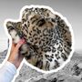 Snow Leopard Fur Cowboy Hat, thumbnail 1 of 9