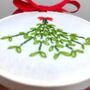 Diy Christmas Mistletoe Decoration/Embroidery Kit, thumbnail 9 of 11