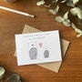 Personalised 1st Father's Day Daddy Card Bear, thumbnail 4 of 5