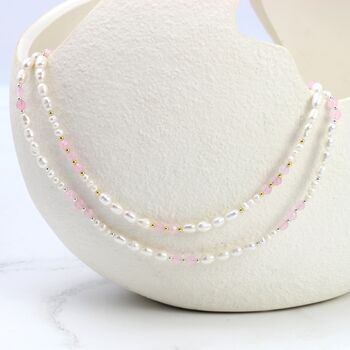 Gemstone And Pearl Beaded Necklace, 10 of 12