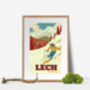 Lech Ski Resort Austria Travel Poster Art Print, thumbnail 4 of 8