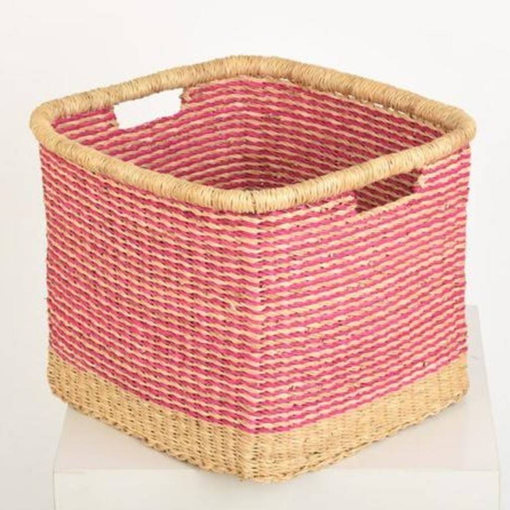 Square Handwoven Storage Baskets By The Basket Room