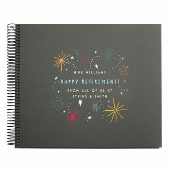 Personalised Retirement Spiral Bound Book, 5 of 12