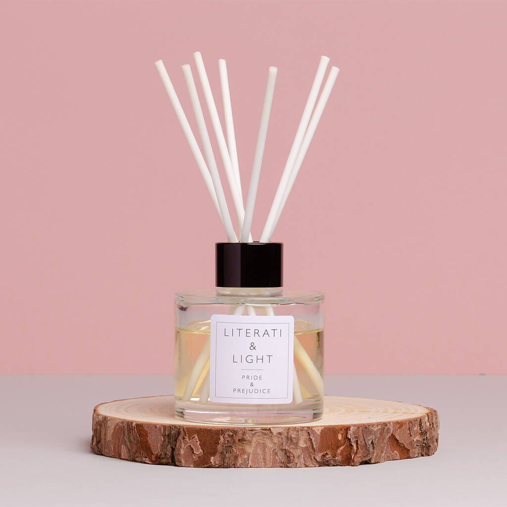 Pride And Prejudice Rose And Peony Luxury Reed Diffuser, 1 of 3