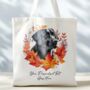 Personalised Dog Autumn Wreath Tote Bags, thumbnail 5 of 12