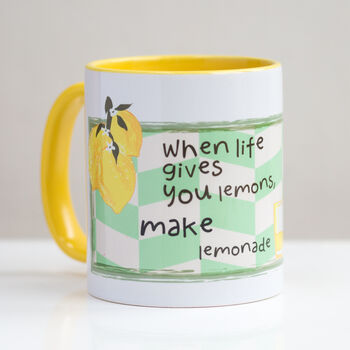 When Life Gives You Lemon Make Lemonade Tea Or Coffee Mug, 5 of 5