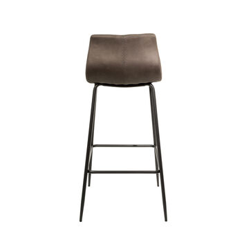 Grayson Moleskin Mussel Brown/Grey Two Kitchen Stools, 5 of 6