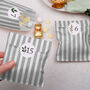 Scandinavian Fill Your Own Christmas Advent Calendar With Silver Bags, thumbnail 1 of 3