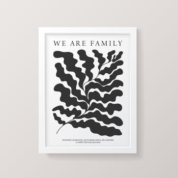 Matisse Style 'We Are Family' Personalised Print, 2 of 4