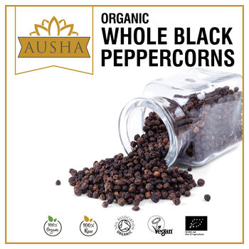 Ausha Organic Tellicherry Peppercorns 200g Whole, 3 of 12