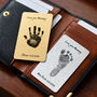 Personalised Hand Or Footprint Metal Photo Wallet Card, thumbnail 1 of 7